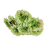 Perfk 約20個　フラワーヘッド　花びら　造花　ホーム　インテリア　飾り　菊　多色選べる - グリーン