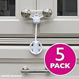 Kiscords Baby Safety Cabinet Locks for Knobs Child Safety Cabinet Latches for Home Safety Strap for 