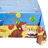 ヴィアライト(VIARITE) おさるのジョージ キュリアスジョージ テーブルクロス パーティーグッズ 誕生日 Curious George Plastic Table Cover, Party Su