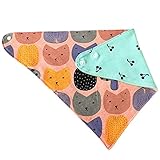 赤ちゃん用品 よだれかけ ピンク　動物　ベビー ビブ 三角スタイ 赤ちゃん コットン サイズ調整可能 柔らかい　お食事エプロン　可愛い　ファッション　ユニセックス