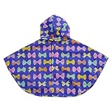 orange bonbon（オレンジボンボン） ポンチョ リボンブルー