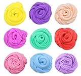 ふわふわフォームスライム粘土ボール 20g 軽いソフトコットンチャームスライムフルーツキット クラウドクラフト ストレス防止 キッズ おもちゃ 紫