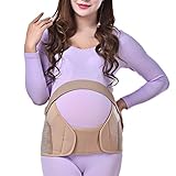 Zhhlinyuan 良好な Maternity Support Belt Waist Back Abdomen Belly Band Soft Seamless More Wide for Preg