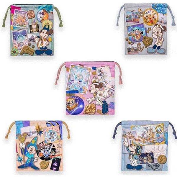 チップとデール バッグ　ポーチ　巾着　3点セット　ディズニー Amazon.co.jp: チップ＆デール[巾着袋]きんちゃくポーチ