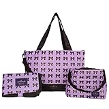 [ホールマーク] Hallmark リボンドット柄 マザーズバッグ HB14B-P95069 (ラベンダー)