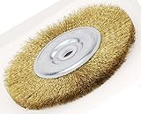 Vermont American 16800 5-Inch Fine Brass Wire Wheel Brush with 1/4-Inch Hex Shank for Drill [並行輸入品]
