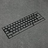 YMDK 真鍮 アルミニウム PCプレート 材料 ポジショニングボード サポート ISO ANSI 61 64 Minila レイアウト GH60 PCB 60% キーボード DIY (ブラックアルミプレートB)