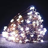 Betorcy USB式　LEDイルミネーションライト 5種類点滅パターン　明暗調整できる　銅線ワイヤーライト10m LED100 球　フェアリーライト　LEDストリングライト　祝日　結婚式　パーティ