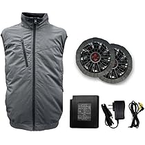 株式会社空調服ベスト、3着、グレー、ネイビーのAIRGEARとファンセット 株式会社空調服ベスト、3着、グレー、ネイビーのAIRGEARとファン