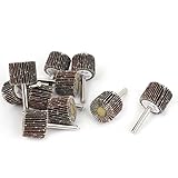 uxcell フラップホイール　ハンドル研削　30mm x 25mm x 6mm80グリット　ディスク10個入り