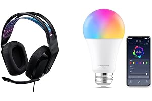 【ゲーミングルームアップデートセット】 Logicool G ゲーミングヘッドセットG335BK + SwitchBot LED電球 スマートライト