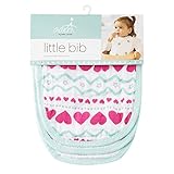 エイデンアンドアネイ スタイ リトル ビブ Little Bib 3枚組 よだれかけ 3セット モスリン コットン ベビー (カラー：light hearted) Aden+Anais [並行輸入品]