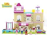 ファッションガールファミリホーム – 建物ブロック185 Pieces Toy Set for 3 + Aged就学