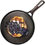 Greater Goods 鋳鉄グリドル – プロのような料理 滑らかなミルド 有機的に油を傾けた10インチパン表面 | 家宝の調理器具のよう | セントルイスでデザイン