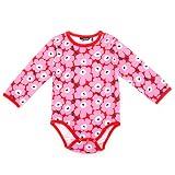 マリメッコ marimekko ロンパース 赤ちゃん ベビー 長袖 長袖ロンパース ウニッコ 花柄 BODY VINDE UNIKKO LONG SLEEVES 045642-335 80サイズ(約1