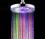 シャワーミキサー LEDフローシャワーシャワーヘッド8インチABSメッキ