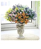 6?ブーケ?7?枝黄シュッコンカスミソウ?ベイビーズブレス?シルク造花結婚式パーティー?ホーム?デコレーション