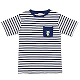 こぐまちゃんボーダーTシャツ（こども用） (90/ネイビー) 【KC-KAK-K056】 子供服 親子でお揃いペアTシャツ