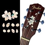 ギターのヘッドや ピックガードに インレイステッカー 桜