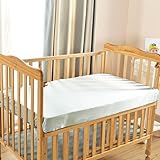 【LilySilk】 【縫い目なし】19匁ベビー用シルクボックスシーツ(70ｘ120ｘ20cm）【ターコイズ】