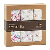 Aden+Anais エイデンアンドアネイ おくるみ 3セット swaddling wrap (13/flower child) [並行輸入品]