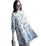 BEREAM マタニティ ワンピース レディース ペイズリー 柄 半袖 民族柄 ( XL )