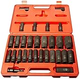 ATD Tools 4901 1/2' Drive 29-Piece SAE and Metric Deep Impact Socket Set [並行輸入品]