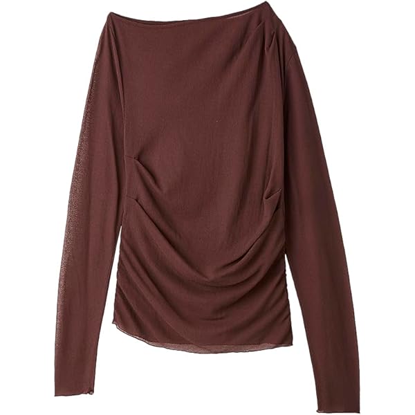 Amazon | [ミースロエ] ツイスト長袖トップス MWCT252045 WHT F