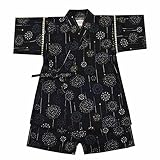 甚平スーツ キッズ ボーイズ 男の子　子供 夏物 ドラゴン 花火 和柄 水玉 夏祭り fo-jink110cmNo.06