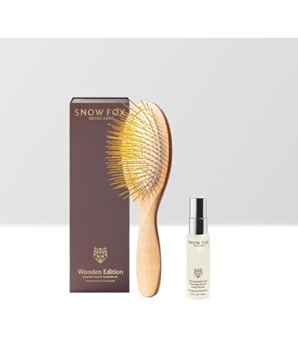 Amazon | スノーフォックス プレミアム FOX カッサ ウッド ヘアブラシ