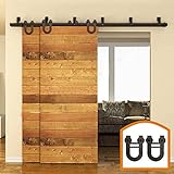 HomeDeco Hardware ドア リフォーム 玄関 引き違い戸 扉 トラックレール 8 FT (2.44メートル)