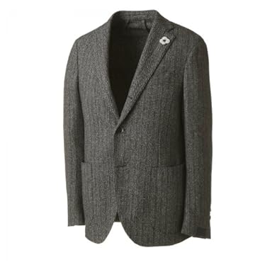 Herringbone Jacket: Grey