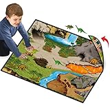 Neat-Oh! Dinosaur Prehistoric World 2-Sided Playmat w/ 2 Dinos [並行輸入品]
