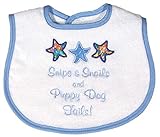 Raindrops Snips and Snails Appliqued Bib, Blue by Raindrops [並行輸入品]