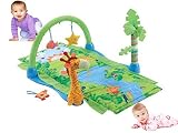 Baby Tropical Rain Forest Multi Play Activity Gym Soft Playmat Basket Toys by E Bargains UK