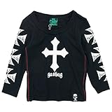 GASBAG(ガスバグ) 天竺Imp長袖Tシャツ 110cm/ブラック NO.G-34-503