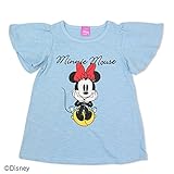 ミニーマウス ベビー キッズ 子供服 ベビー服 半袖 チュニック カラバリ スラブ天竺 女の子 トップス DISNEY サックス 120cm 94180481SX120
