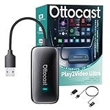 【公式】Ottocast Play2Video Ultra オットキャスト OttoStar 2025新型 ottocast carplay ai box YouTube・Netflix・Spotify視聴対応 ワイヤレスCarPlay/Android Auto 多機能AIボックス 2016年以降 