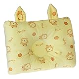 ベビー枕 赤ちゃん枕 ベビーピロー 3D 絶壁防止枕 赤ちゃんの頭の形を守ります かわいい ベビー雑貨 幼児用品 出産祝い （ 調整不可） 26*21cm (黄)