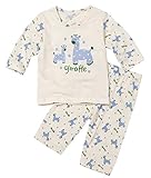 【あるこんたるこん】オーガニックコットン ベビー ルームウェア スカイキリン キッズ ７分袖 ハーフパンツ ジュニア 男の子 パジャマ (140)