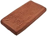 American Baby Company Heavenly Soft Minky Dot Fitted Contoured Changing Pad Cover, Chocolate Puff by