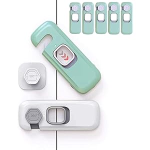 Threes leaves 5セット チャイルドロック 引き出しロック ドアロック キャビネットロック冷蔵庫 ストッパー…