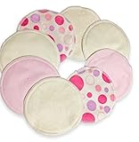 Nursing Pads -Reusable-Made from Organic Bamboo-8 Pads (4 Pairs) Washable-BreastPads-Super-Soft On S