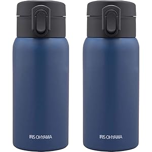 アイリスオーヤマ 水筒 350ml 500ml 600ml マグボトル ワンタッチ スクリュー 保冷 保温 真空断熱 ス…