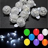 100 pcs white led lamps balloon light for paper lantern wedding