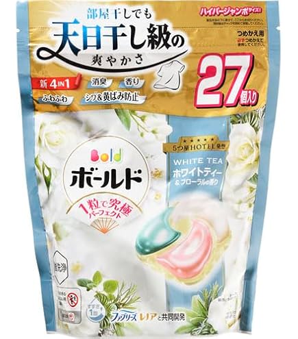 Amazon.co.jp: P&G P&Gボールドジェルボール4D ホワイトティー テラ