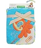 BlueberryShop Embroidered COTTON HOODED Bath Pool Beach TOWEL Baby Kid Todler FREE Washcloth (31.5" 