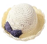 Plus Nao(プラスナオ) キッズ帽子 麦わら帽子 麦わら 帽子 子供用 キッズ 子供用帽子 日よけ 日よけ帽 熱中症対策 熱中症防止 日焼け防止 - クリーム