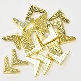 MYmama コーナー金具 約17mm 20個入 3色 (ゴールド)