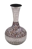 Deco 79 Metal Glass Mosaic Vase, 11 by 20-Inch [並行輸入品]